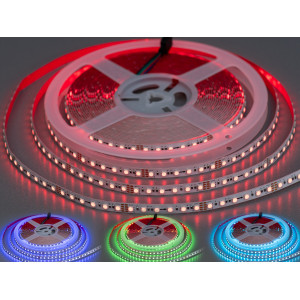 LED стрічка 24в, 108 діодів на метр, 8мм, RGB Diasha N24-3535-108-RGB-20-8