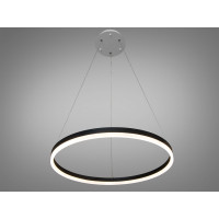 Чорна підвісна світлодіодна люстра на тросах з пультом, дімером, 42W Diasha D8174-600BKdimmer