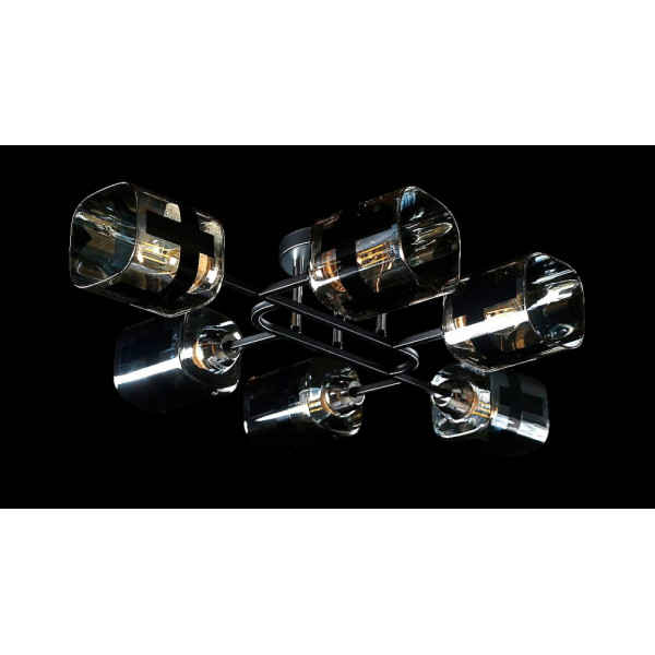 Люстра с плафонами  L6938B/6 (BLK+CR) Splendid-Ray
260802