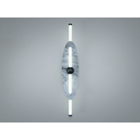 Стильне світлодіодне бра в вітальню, 7 Вт, чорний Diasha B1013WH