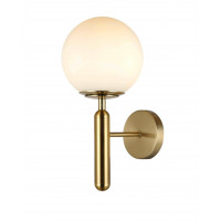 Бра настенный светильник со стеклянным плафоном в стиле лофт Levistella 916W41-1 BRZ+WH Бра настенный светильник со стеклянным плафоном в стиле лофт Levistella 916W41-1 BRZ+WH