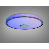 Смарт LED люстра біла 80 Вт RGB з Bluetooth Diasha DB-8302/500RGB+MP3