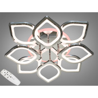 Cветодиодная люстра потолочная с пультом Diasha S8073/4+4HR LED 3color dimmer 