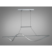 Лінійна світлодіодна люстра підвіс для ресторанів, 50W, сіра Diasha 2362-120GR