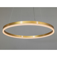 Світлодіодна люстра з регульованою висотою і пультом, 42W, золото Diasha D8174-600G