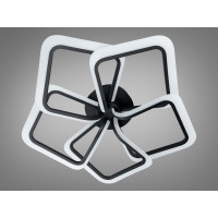 Світлодіодна стельова люстра Diasha WG5146 чорна 130 Вт з пультом і димером Diasha WG5146/5BK