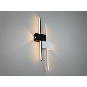 Лофтове світлодіодне настінне бра, 15W, чорний+білий Diasha 1562/600BK+WH