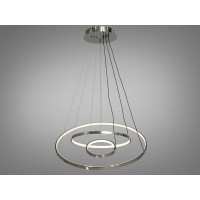 Елегантна LED люстра підвісна в кухню, 100W, хром Diasha MD9079-3HR-600+400+200dimmer
