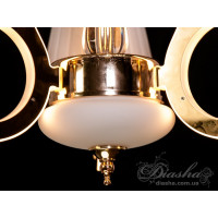 Люстра в спальню золотая 15W Diasha 8329/3G3000K