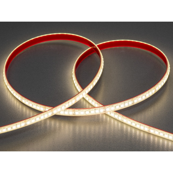 LED стрічка 24В, 180 шт/м, герметична, 8мм, теплий Diasha P24-2835-180-WW-68-8/20