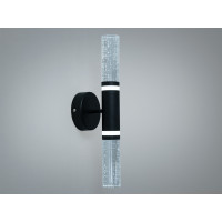 Настінне бра LED 6 Вт чорне скляний циліндр Diasha B1788BK