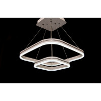 Светодиодная led люстра квадраты Linisoln 55067-2/450+250 WH