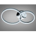 Стельова люстра LED хром 50W два кільця пульт Diasha 2539HRdimmer