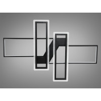 Чорна світлодіодна стельова люстра з пультом, 100W Diasha 5601/SBK