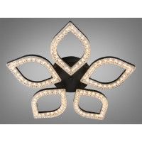 Стельова світлодіодна люстра чорна 73 Вт Diasha MX4773/5SBK