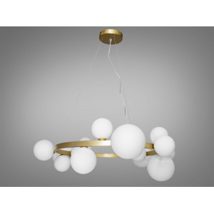 Люстра в стилі Loft - "Бульбашки" на 15 ламп Diasha 1082-15SGD+WH