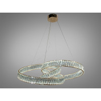Дизайнерська новинка, кришталева світлодіодна люстра на тросах, 175W Diasha 531/800G