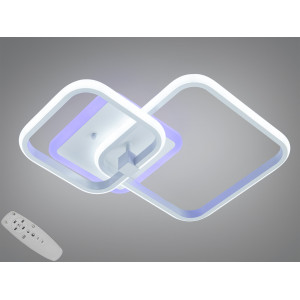 Стельова LED люстра Квадрати біла 85W димер Diasha 2525/2WHLED3colordimmer
