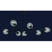 Люстра молекула в современном стиле Levistella 752L7731-7 BK+BL