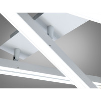 LED люстра з пультом, димером потужністю 90 Вт, чорний хром Diasha 2536WHdimmer