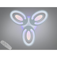 Стельова LED люстра 95Вт чорна пульт димер Diasha 2528/3WHLED3colordimmer