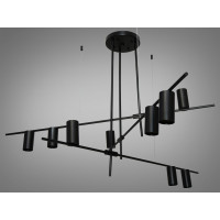 Стильна підвісна люстра від українського виробника в стилі Loft, 9 ламп Diasha SY1114-9BK