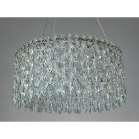 Світлодіодна люстра три кільця хром 66 Вт 11 м² Diasha 582/500CH