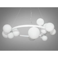 Люстра в стилі Loft - "Бульбашки" на 15 ламп Diasha 1082-15WH+WH