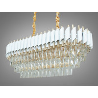 Современная хрустальная люстра для зала спальни гостиной Diasha 201202/800x300WH+S-gold