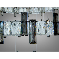 Кришталева світлодіодна люстра-підвіс, 70W Diasha 7967/600+400+200CH