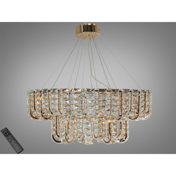Люстра LED хром 138Вт з пультом Diasha 559/800+500G