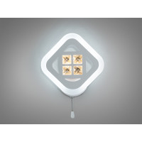 Мінімалістичний світлодіодний настінний світильник, 18Вт, білий Diasha A8190/1WH Мінімалістичний світлодіодний настінний світильник, 18Вт, білий Diasha A8190/1WH