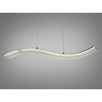 Світлодіодна люстра Diasha LED чорна 55Вт пульт Diasha MD2509/1000BK