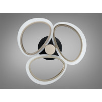 Люстра стельова LED Diasha шампань 45W 3 кільця Diasha WG5144/3