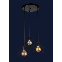 Люстры в спальню в стиле лофт Levistella 907013F-3 BK (300)