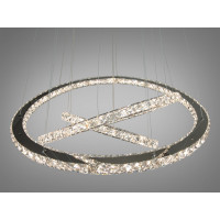 Светодиодная люстра 105 Вт Diasha 7201-9W/750+580+400HR