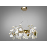 Колоритна новинка, люстра з фарфоровими елементами на 6 ламп, золото Diasha 7162-6PGD