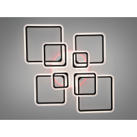 Стельова світлодіодна люстра з димером та LED підсвічуванням, 180 Вт Diasha A8160/8BKLED3colordimmer