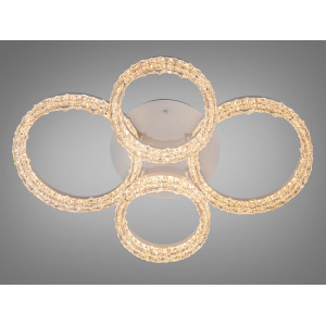 Люстра стельова кільця Diasha біла LED 106 Вт  Diasha MX78202/2+2WH