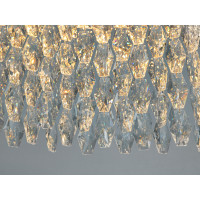 Світлодіодна люстра три кільця хром 66 Вт 11 м² Diasha 582/500CH