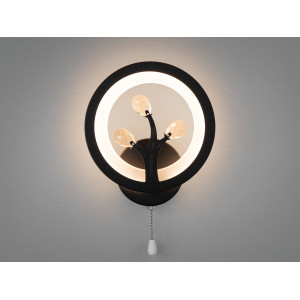 Світлодіодний дизайнерський світильник, 16W, чорний Diasha 8135/1BK