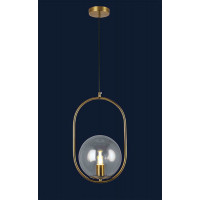 Светильник люстра подвесная в стиле лофт шар Levistella 91640-1 BRZ+CL