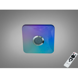 LED стельова люстра біла 45 Вт з Bluetooth колонкою Diasha DB-8501A/280x280RGB+MP3