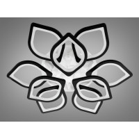 Світлодіодна люстра смарт світильник з пультом, 165 Вт, чорна люстра Diasha 8073/6+3BKLED3colordimmer