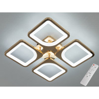 Світлодіодна люстра смарт світильник з пультом, 60W, золото Diasha S8060/4G