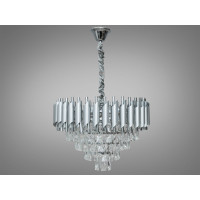 Хрустальная люстра 9 ламп хром сатин+хром Diasha 9001-500SL+CH