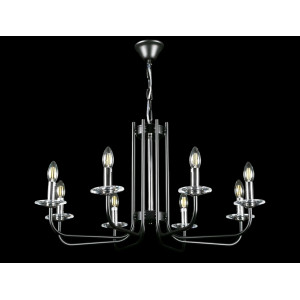 Люстра свеча L60033/8 (CR+BK) Splendid-Ray
230121