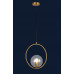 Люстра светильник со стеклянным плафоном Levistella 9163615-1 BRZ+CL
