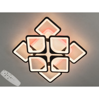 Люстра потолочная светодиодная с пультом Diasha S8060/4+4BK LED 3color dimmer 