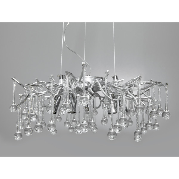 Якісна кришталева люстра на 6 ламп, колір хром Diasha 607-450CH Якісна кришталева люстра на 6 ламп, колір хром Diasha 607-450CH